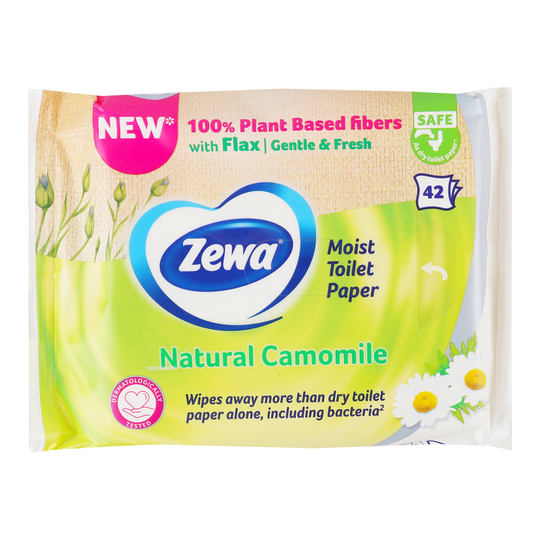 Папір туал.вол. Zewa Natur.Camomile 42шт
