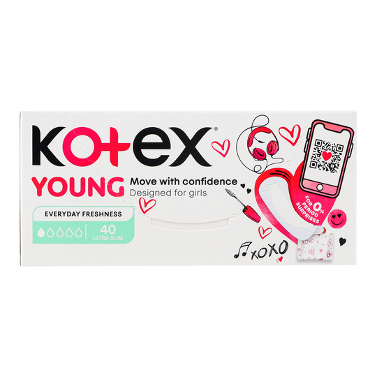 Прокладки щоденні Young Kotex 40шт