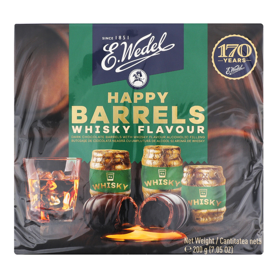 Цукерки шок.BARRELS Whisky E. Wedel200г