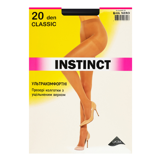 Колготки жін.Instinct 20den,nero р.6