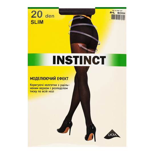 Колготки жін. Instinct 20den,bogi р.4