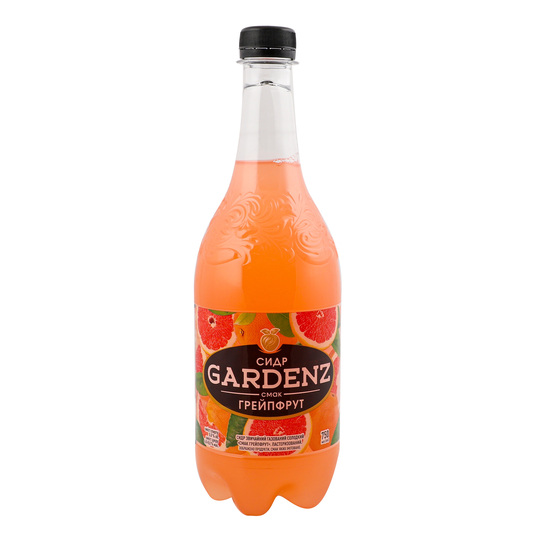 Сидр Gardenz грейпфрут 5% 0,75л ПЕТ