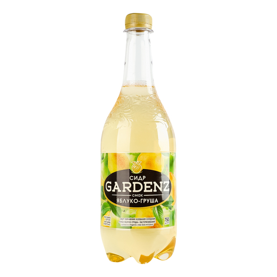 Сидр Gardenz ябл.груша 5% 0,75л ПЕТ