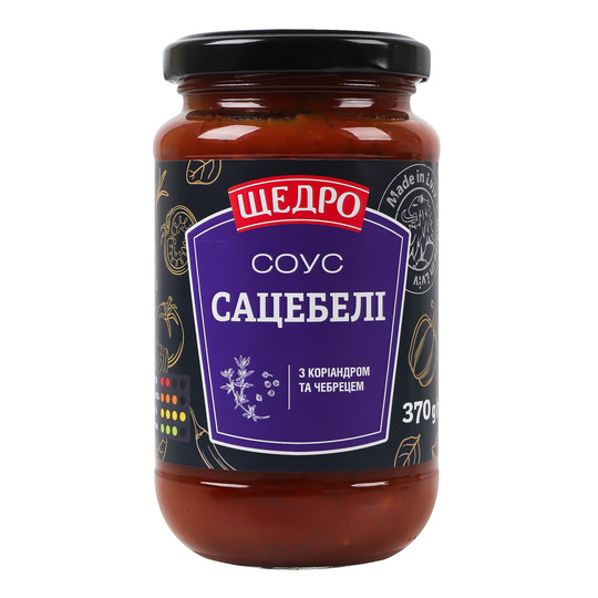 Соус кор. чебр.сацебелі Щедро 370г