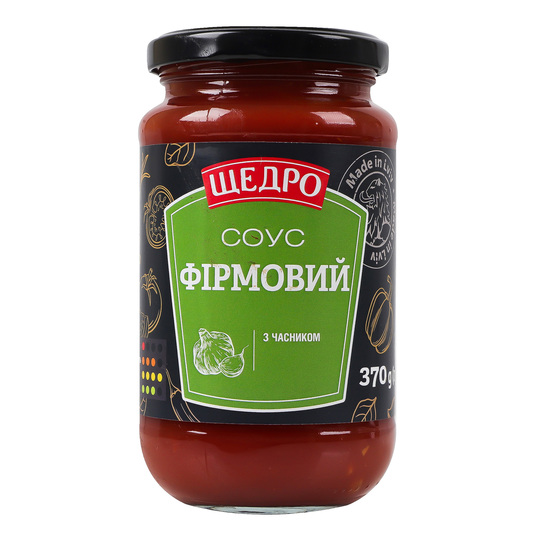 Соус фірм.часн. Щедро 370г