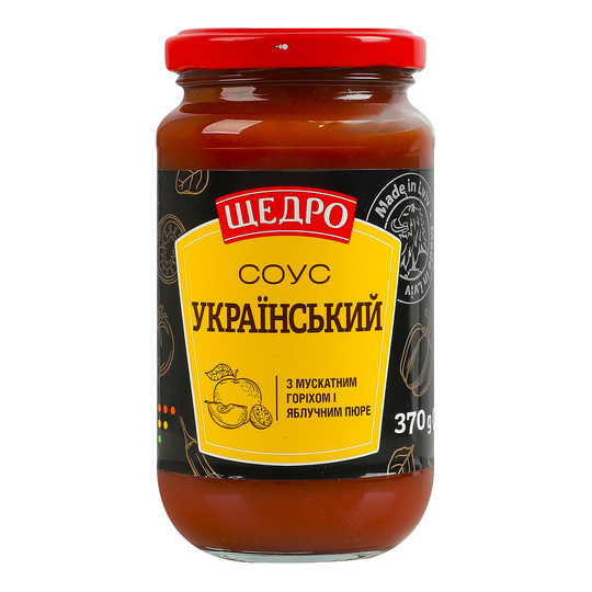 Соус україн.муск.гор.ябл.пюр. Щедро 370г