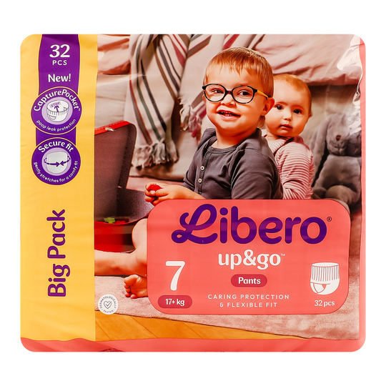 Підгузники Libero Up&Go 7 від 17кг 32шт