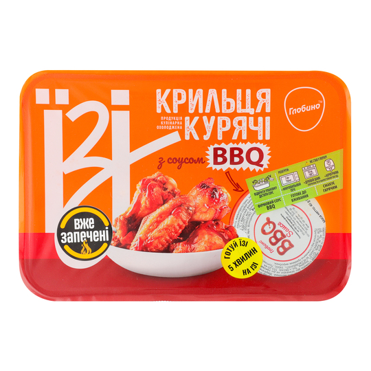 Крильця кур.з соус.BBQ запеч.Їзі охл350г