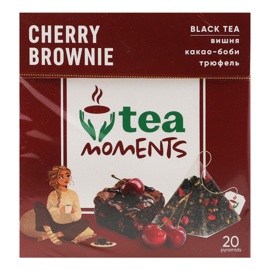 Чай Tea Mom.Вишн.брауні чорн.20*1,8г к/у