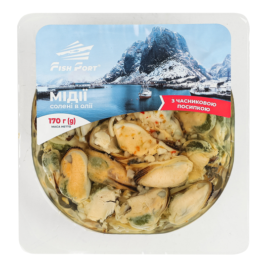 Мідії Fish Port в олії часн. пос. 170г