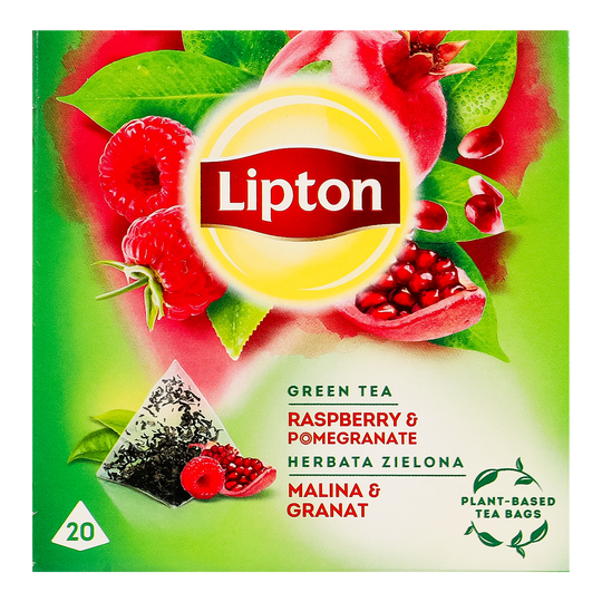 Чай Lipton Raspb.Pomegr. зелен.20шт к/у
