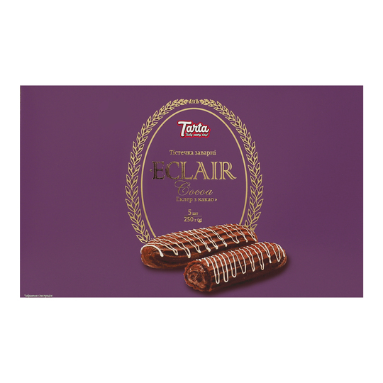 Тістечка Еклер з какао зав.Tarta 250г