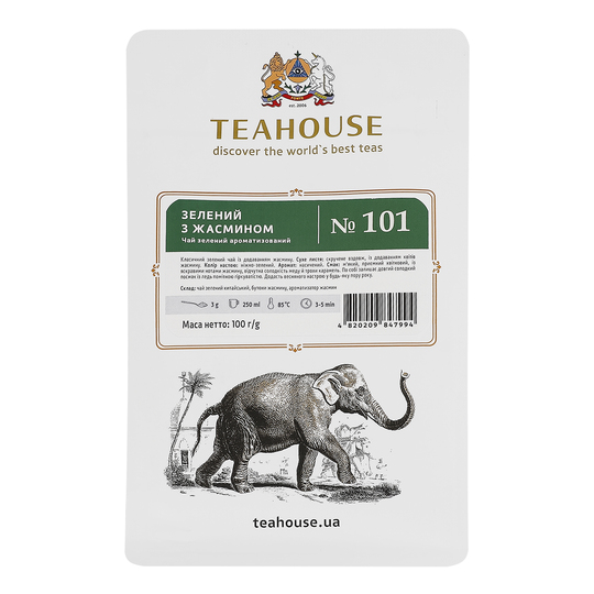 Чай Teahouse №101 зелен.з жасм. 100г м/у