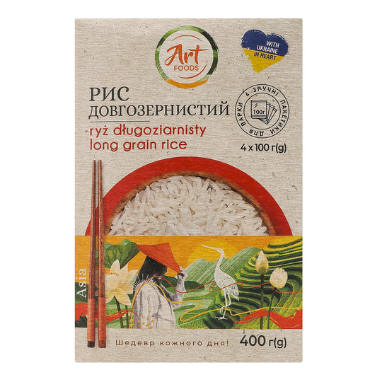 Рис довгозернистий Art Foods 400г