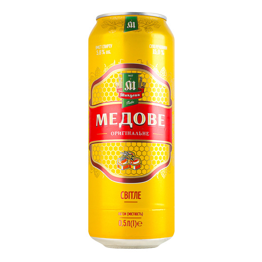 Пиво св.Микулин Медове 5,8% 0,5л з/б
