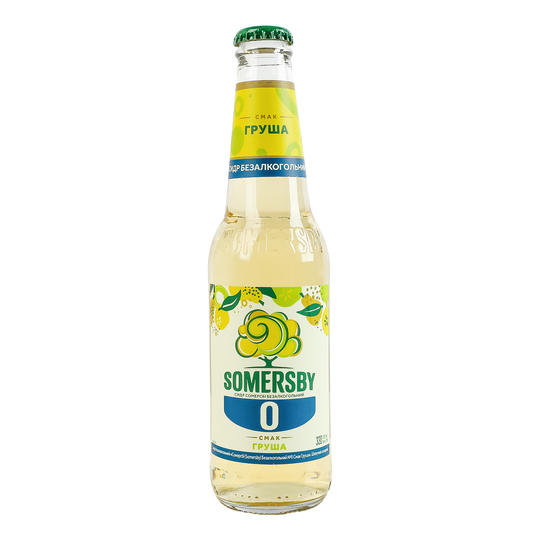 Сидр Somersby Груша б/а 0% 330мл пл
