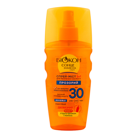 Спрей 2в1 д/безп.засм.SPF30 Біокон 160мл