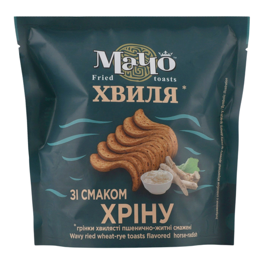 Грінки пшен-житні зі смак.хріну Мачо 80г