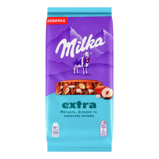 Шоколад мол.з мигд.фунд.печив.Milka 130г