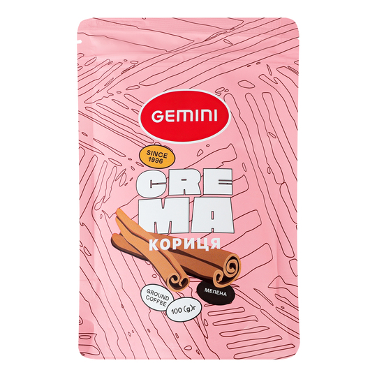 Кава Gemini Crema Кориця мел. 100г д/п