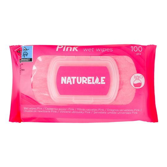 Серветки вологі pink Naturelle 100шт