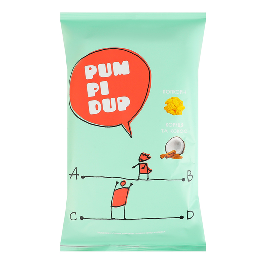 Попкорн PumpidupКориця кокос мол.90г м/у