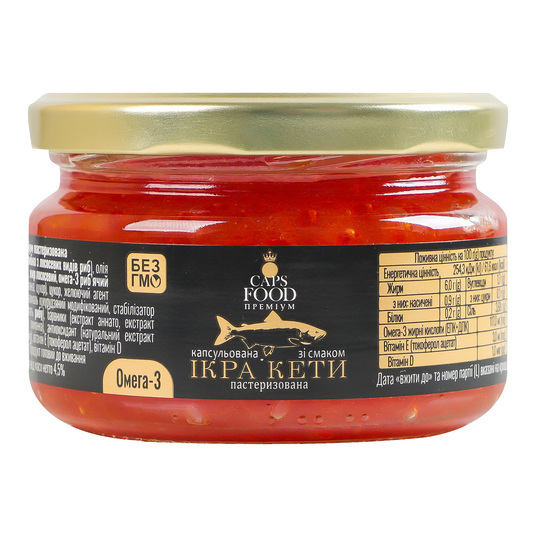 Ікра капс.CapsFood Прем.см.кети 200г с/б