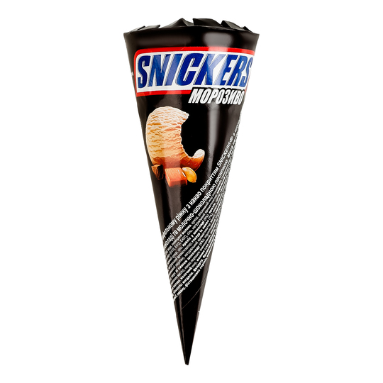 Морозиво Snickers ріжок 70г
