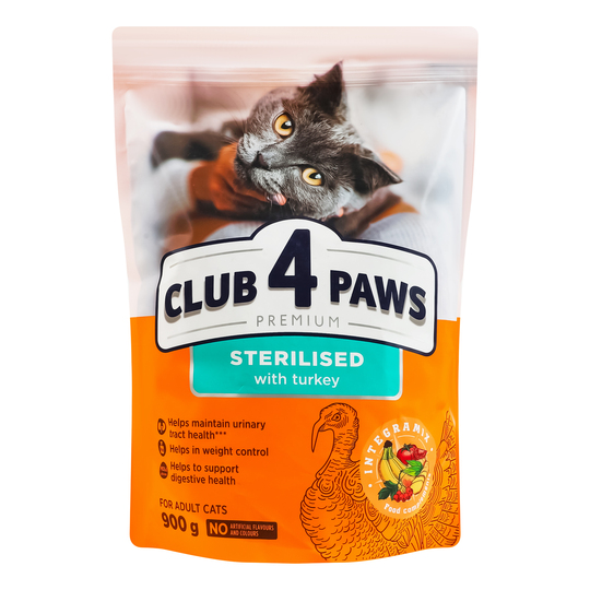 Корм сух.д/кот Club 4 Paws з інд. 900г