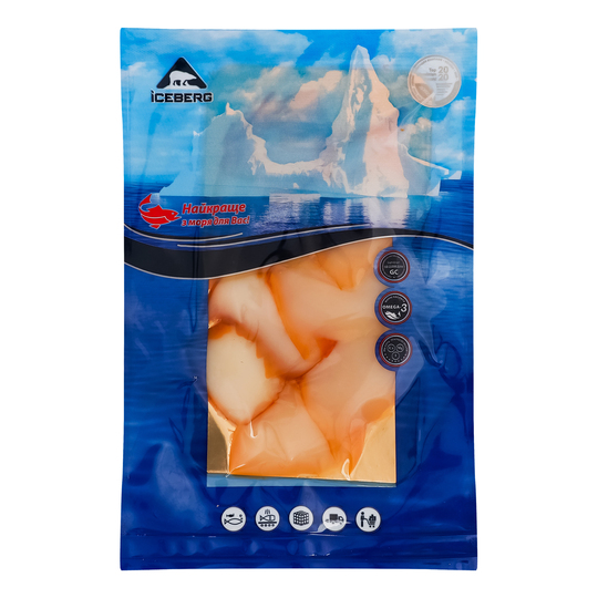 Кальмар Iceberg нарізка х/к 100г в/у