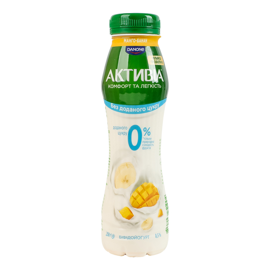 Біфідойогурт 0,5% Активія ман.-бан. 250г