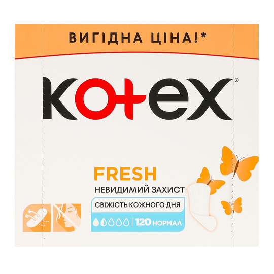 Прокладки щод.fresh norm.гіг.Kotex120шт