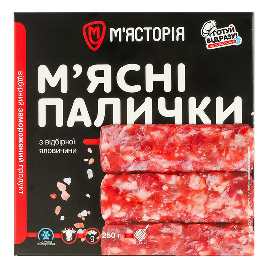 Палички м'ясн.відб.ял.М'ясторія зам250г