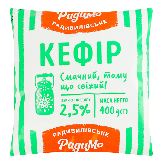 Кефір 2,5% РадиМо 400г плівка