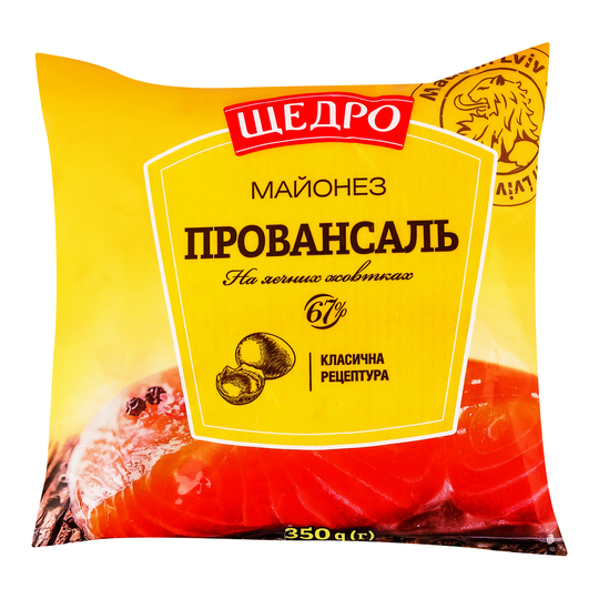 Майонез Щедро Провансаль 67% 350г м/у