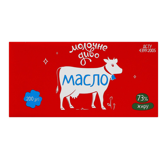 Масло с/в 73% Молочне диво Селянське200г