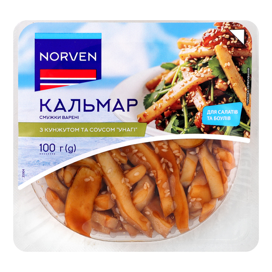 Кальмар смужки кун. унагі Norven 100г