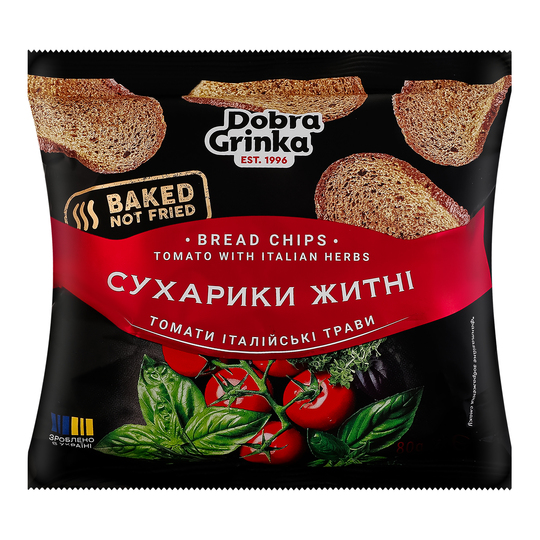 Сухарики Том.італ.трав.Добра грінка 80г