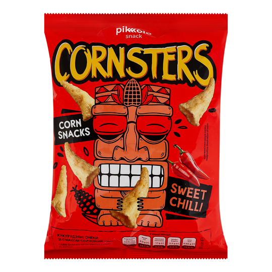Снеки зі смак.солод.чилі Cornsters 60г