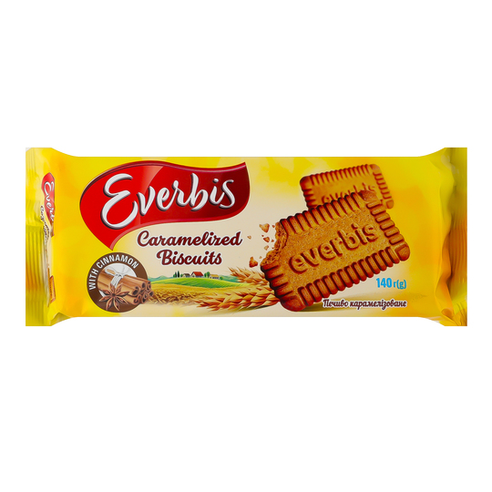 Печиво цукрове карам.Everbis 140г