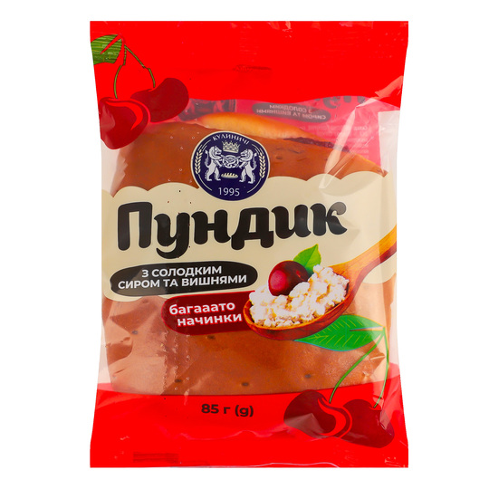 Булочка Пундик Сол.Сир.Виш.Кулиничі 85г