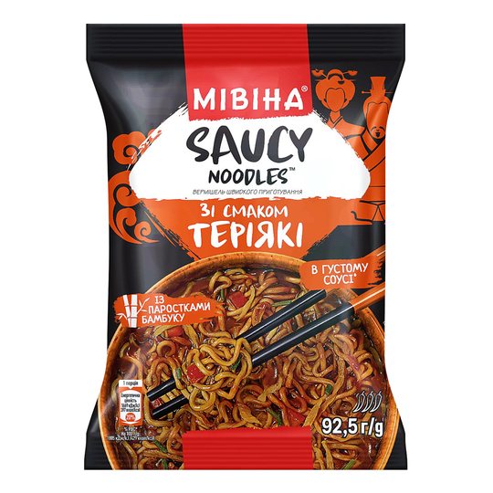 Вермішель Мівіна Saucy Теріякі 92.5г м/у