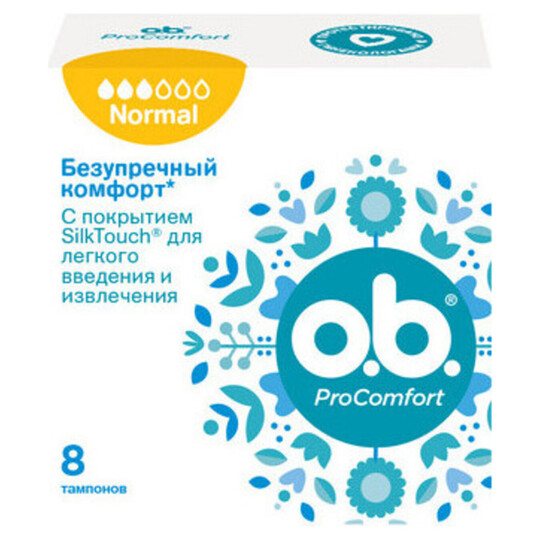 Тампони гіг.O.B.Pro Comfort Normal 8шт