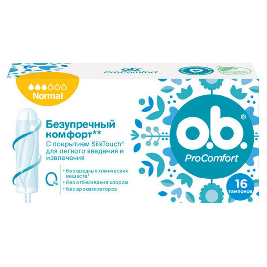 Тампони гіг.O.B.Pro Comfort Normal 16шт