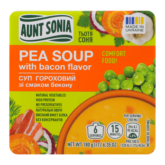 Суп горох/бекон Тетя Соня брикет 160г