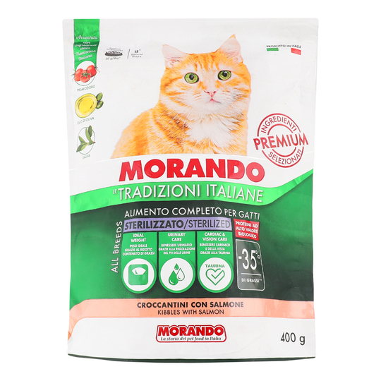 Корм сух.д /стер.кот.Morando лосось.400г
