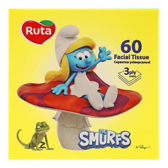 Серветки косм.The Smurfs 3шар Ruta 60шт