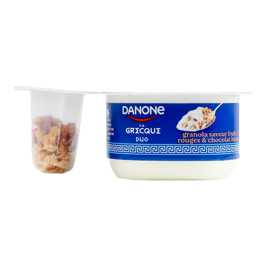 Йогурт Danone ягід. гранола шок. 100г ст
