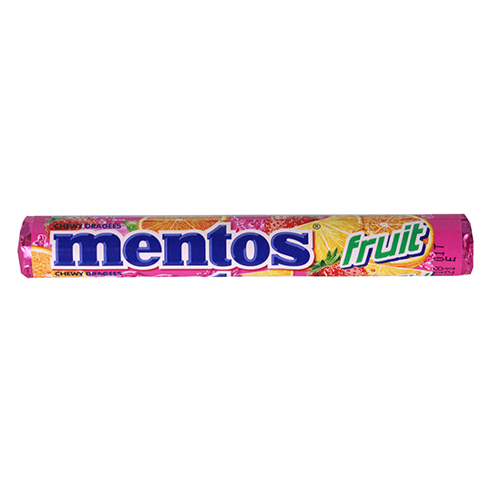 Цукерки жув.Mentos Фруктові 38г