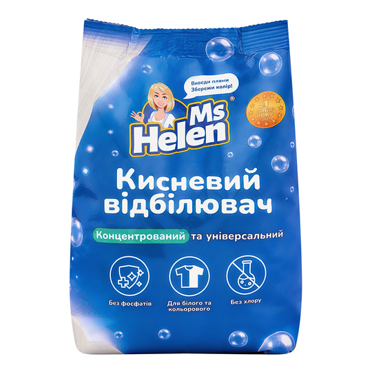 Відбілювач д/біл/кол.кис.еко MsHelen900г
